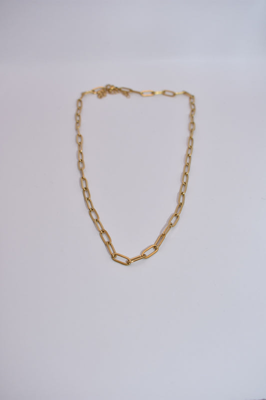 Cadena Essential Acero Baño Oro