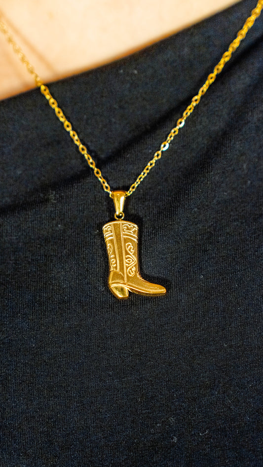 Collar Golden Cowgirl Acero Baño Oro