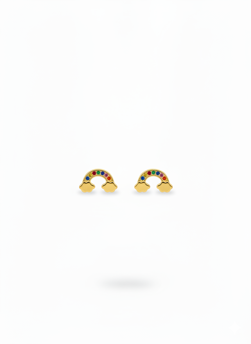 Pendientes "Arcoiris Dorado"