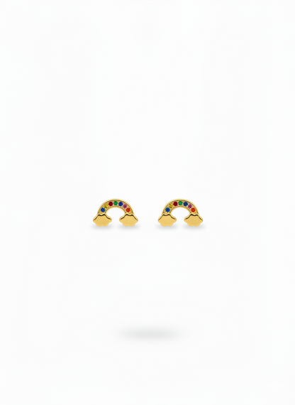 Pendientes "Arcoiris Dorado"