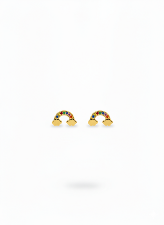 Pendientes "Arcoiris Dorado"