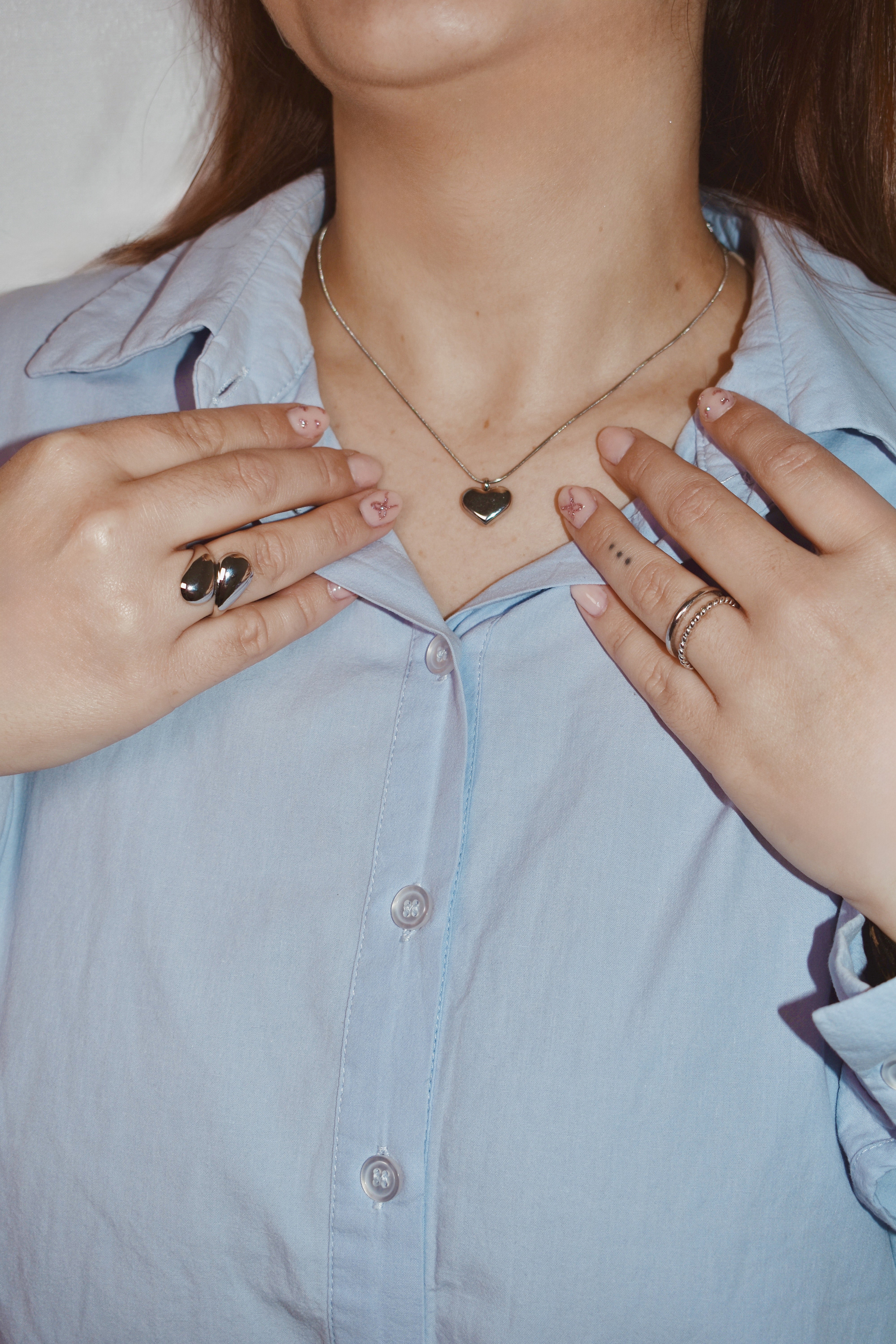 Collar Corazón Eterno Acero