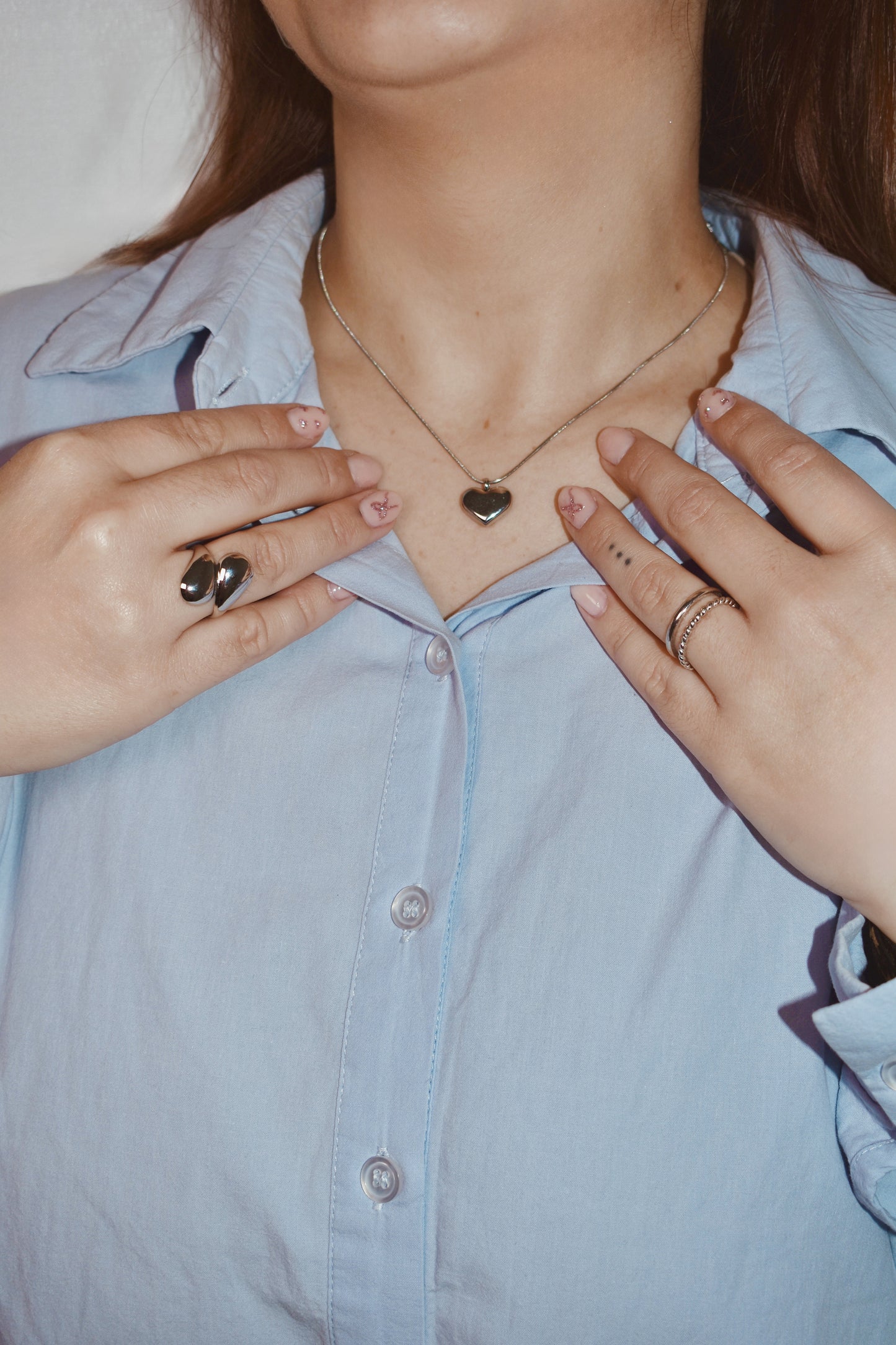Collar Corazón Eterno Acero