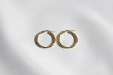 Pendientes Aro Zoe Acero Baño Oro