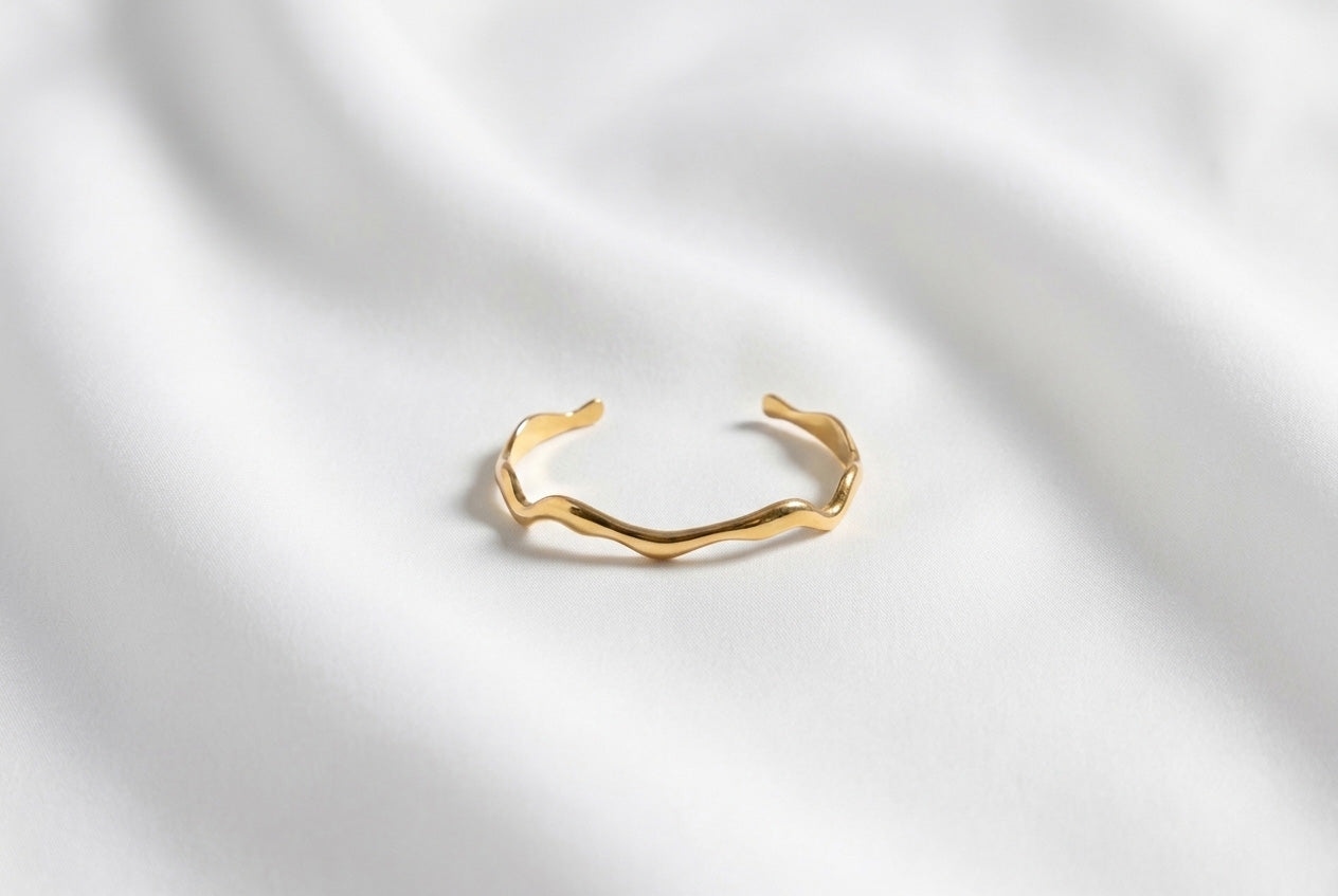 Brazalete Brisa Acero Baño Oro