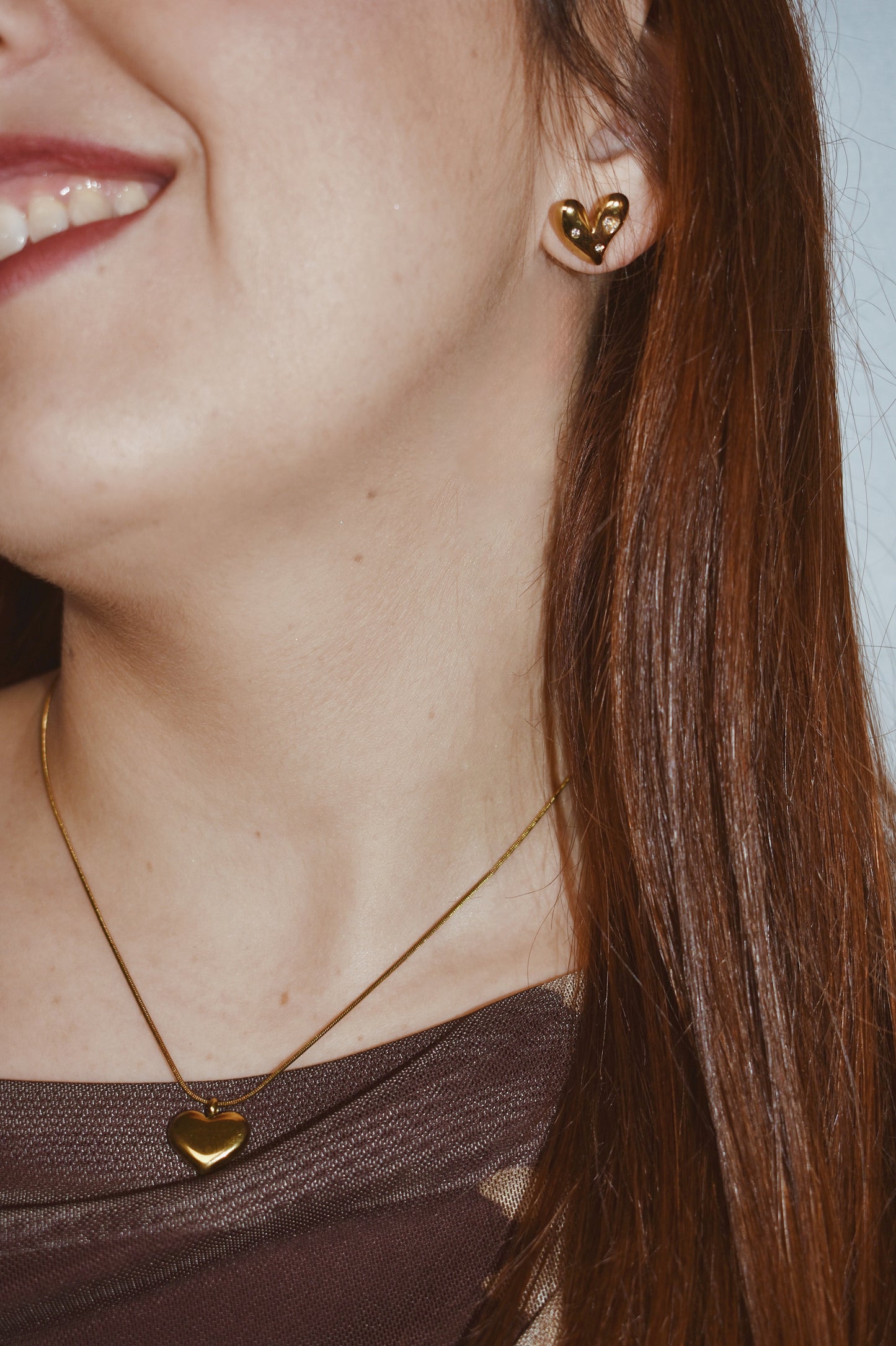 Pendientes Amore Acero Baño Oro