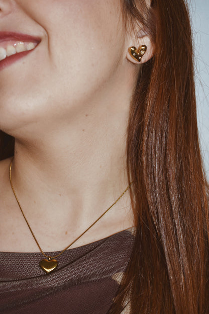 Pendientes Amore Acero Baño Oro