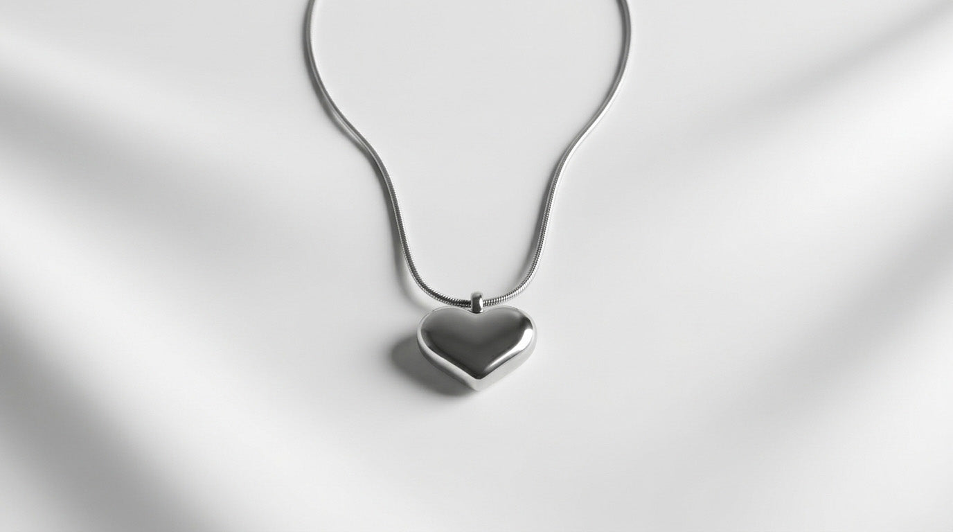 Collar Corazón Eterno Acero