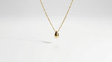 Collar Gota Dorado Acero Baño Oro