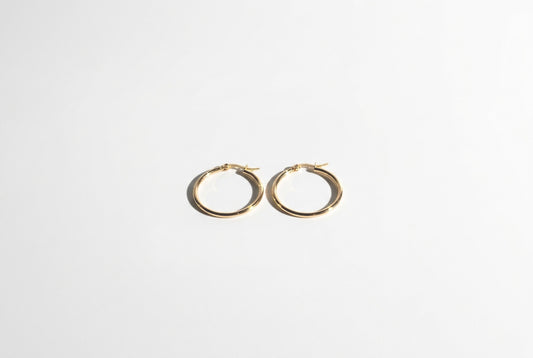 Pendientes Aro Zoe Acero Baño Oro