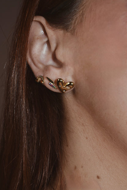 Pendientes Amore Acero Baño Oro