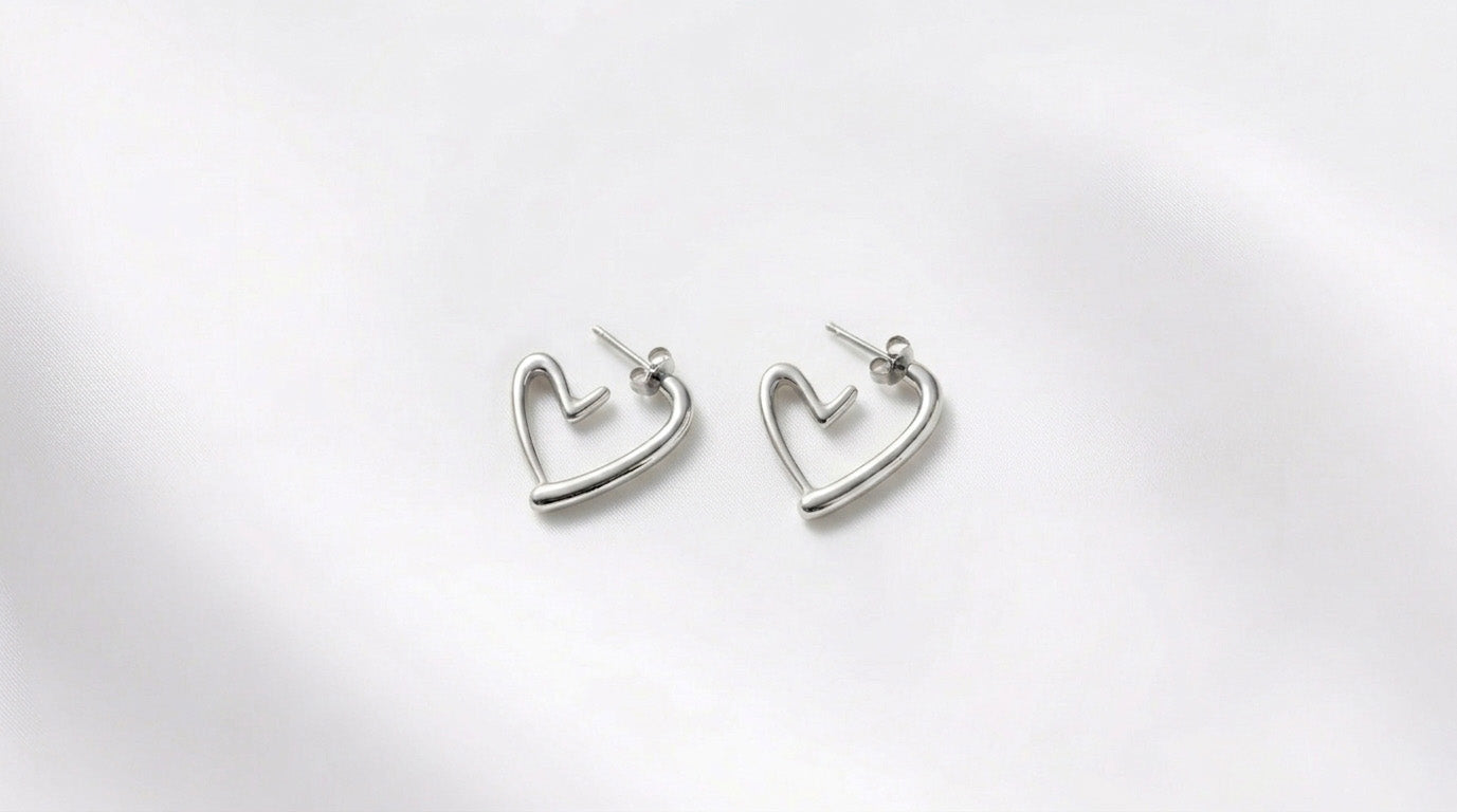 Pendientes Corazón Acero