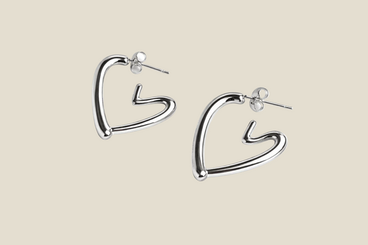 Pendientes Corazón Acero