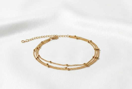 Pulsera Arena Acero Baño Oro